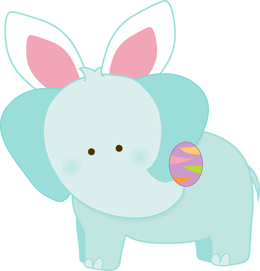 Easter Elephant - Elephant Egg Clipart (900x939)