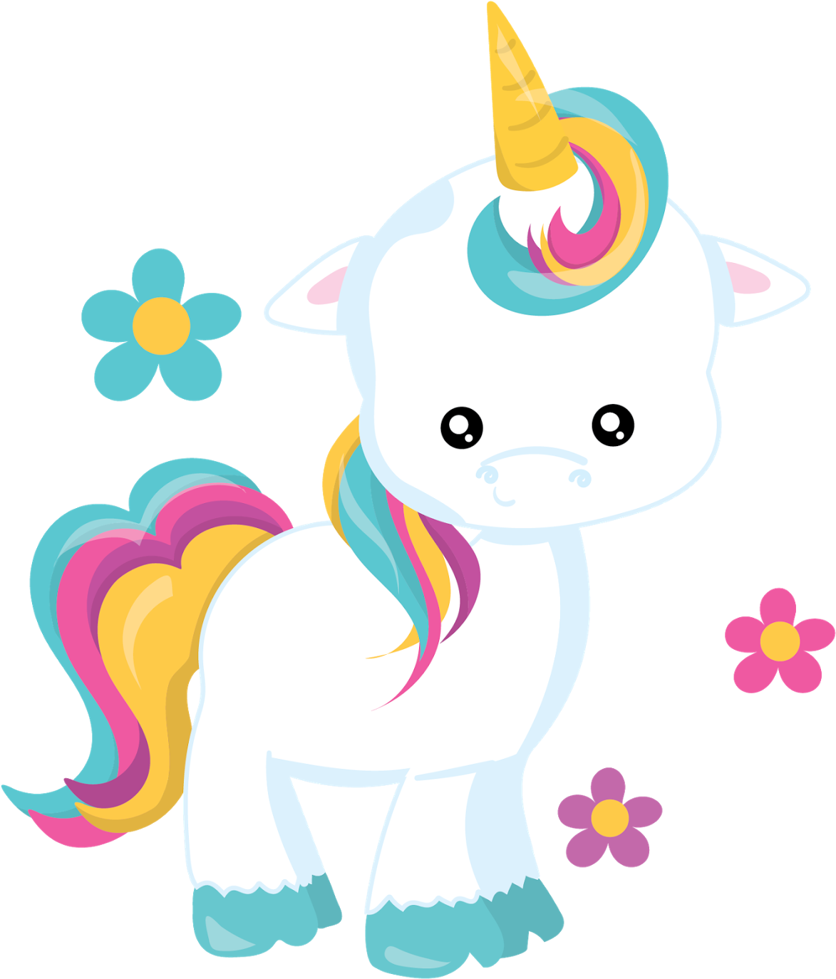 Clip Art - Free Unicorn Birthday Gift Printables (1408x1408)