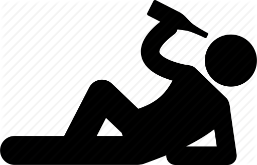 Drunk Man Logo 2 By Daniel - Save Water Drink Beer (512x329)