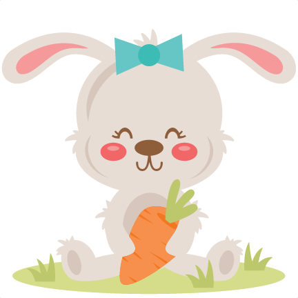 Fluffy Easter Bunny Clipart - Cute Bunny Boy Clipart (432x432)