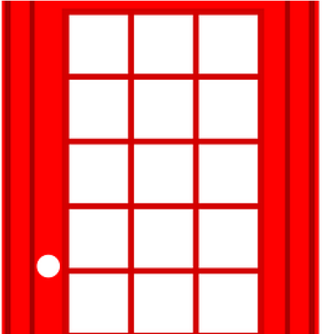 Phone Booth Clipart English - Jeld-wen 47.5 In. X 47.5 In. V-2500 Series Fixed Picture (640x480)