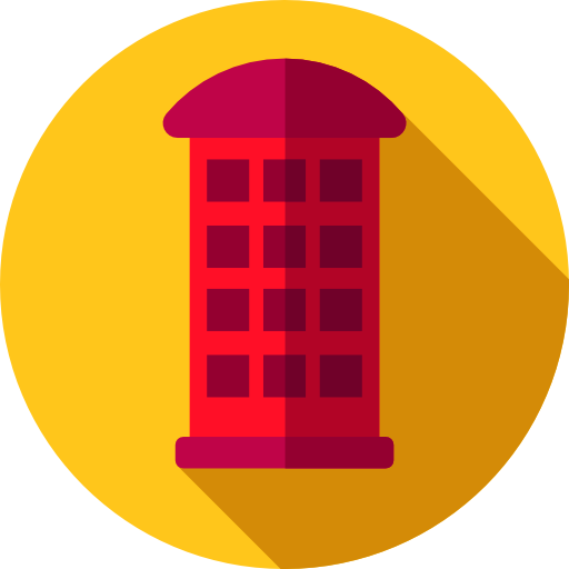 Phone Booth Clipart Transparent - Telephone Booth Symbol (512x512)