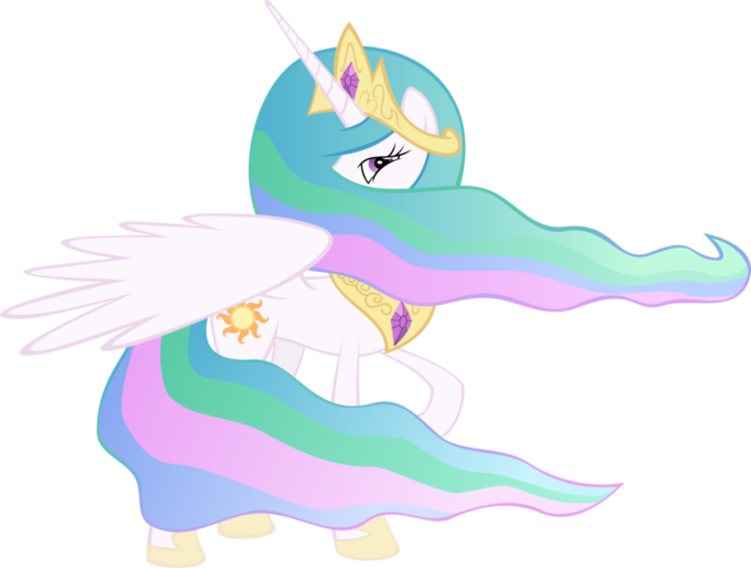 Princess Celestia Fluttershy Pony Horse Mammal Fictional - Princess Celestia (680x514)
