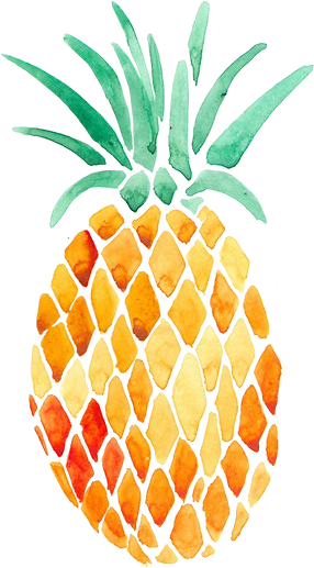 Pineapple Clipart Transparent Transparent Pineapple - Pineapple Tumblr Transparent (286x517)