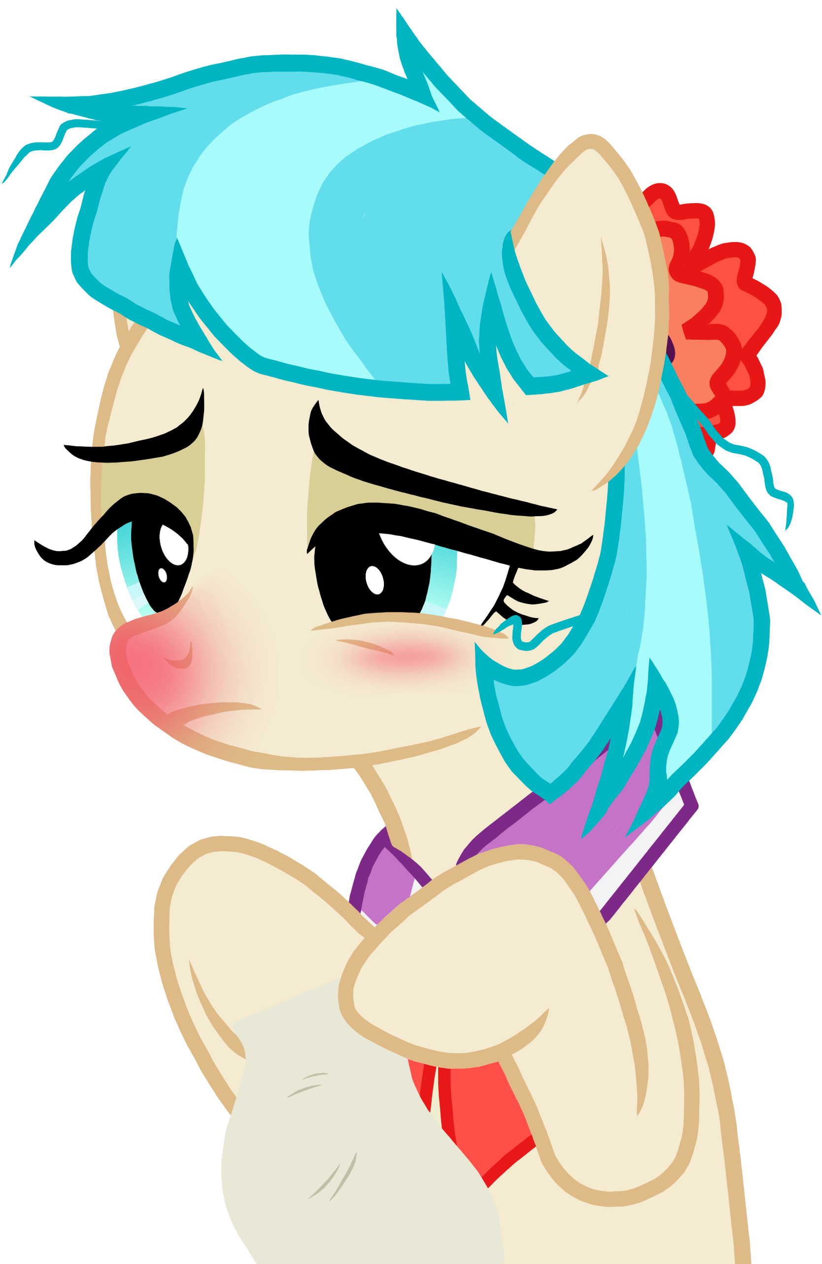 Mundschenk85, Coco Pommel, Earth Pony, Female, Handkerchief, - Cartoon (1900x2600)