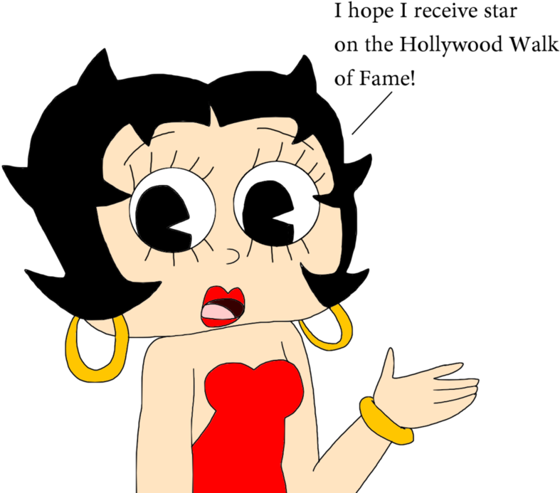 Betty Boop Hopes For Hollywood Walk Of Fame By Marcospower1996 - Cartoon (1032x774)