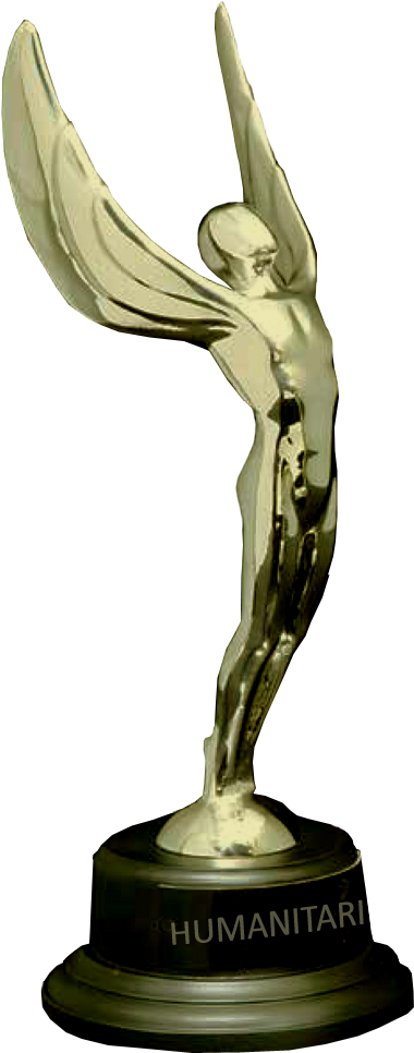 Humanitarian Award 24k Statue - Independent Spirit Awards Statue (478x1051)