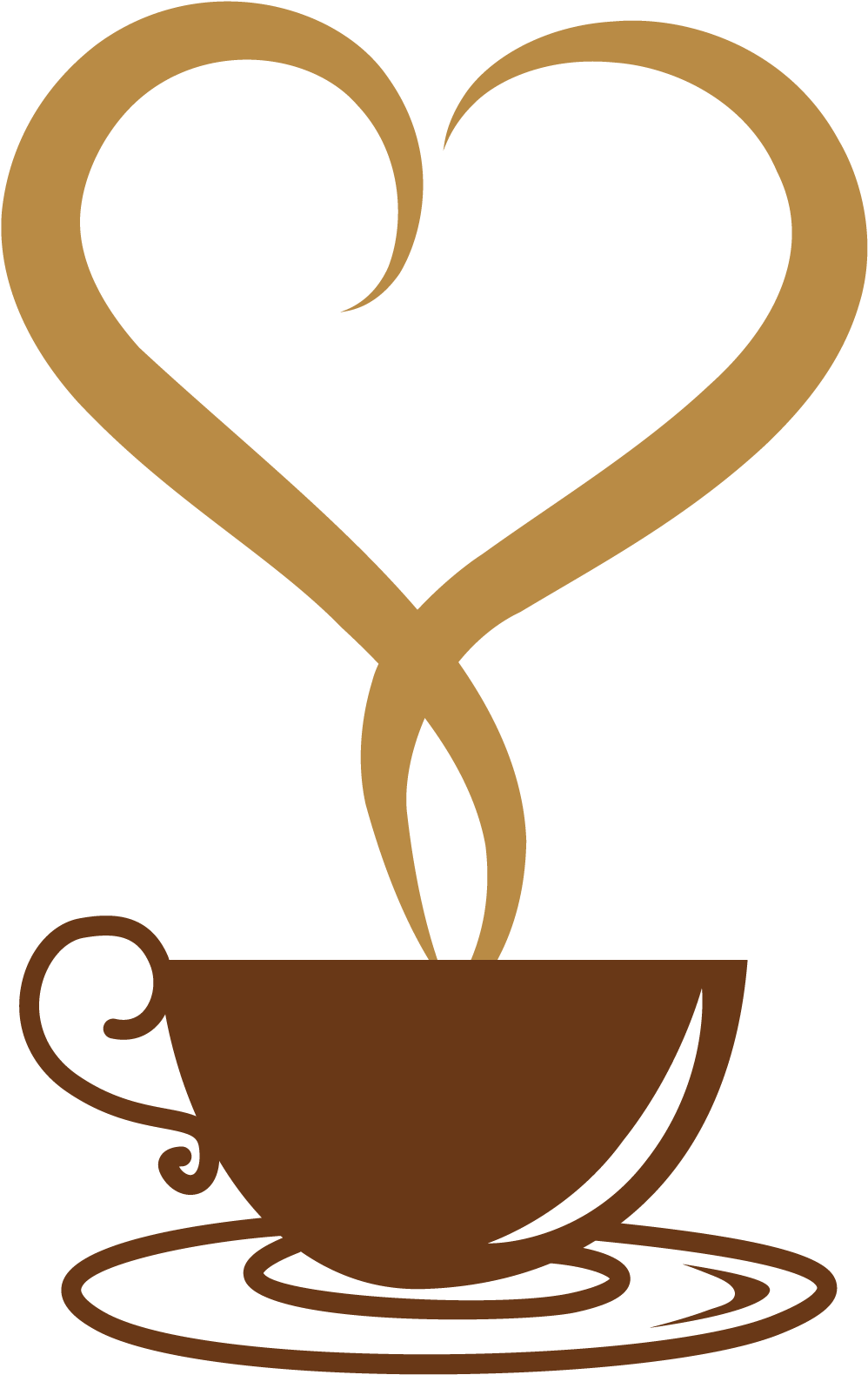 Steaming Coffee Cup Logo Pixshark - Coffee Clip Art Free (1055x1663)