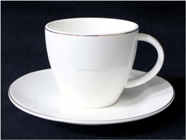 Buy Devnow Ceramics Tiffany Cup & Saucer With Gift - Saucer (610x630)