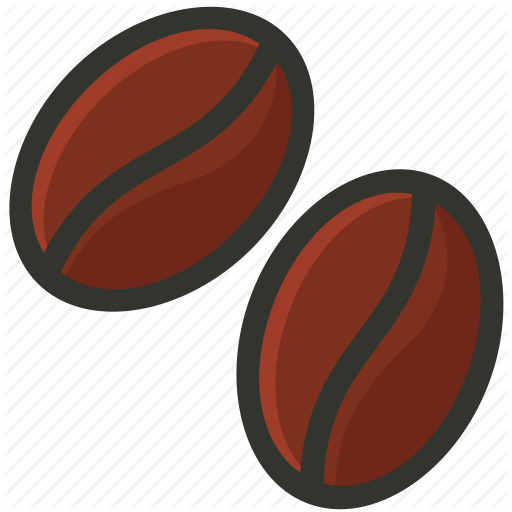 Seed Clipart Caffeine - Coffee Bean (512x512)