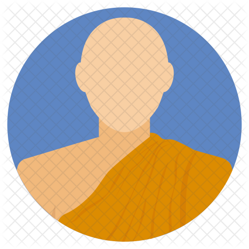 Buddhist Monk Icon - Universidade Do Vale Do Itajaí (512x512)