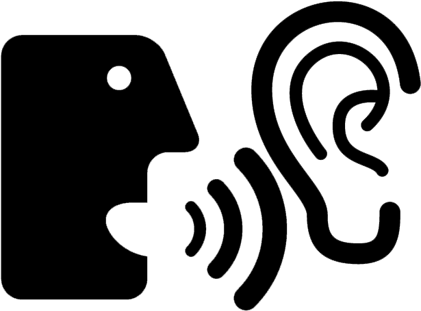 Enter Image Description Here - Speaking And Listening Icon (632x633)