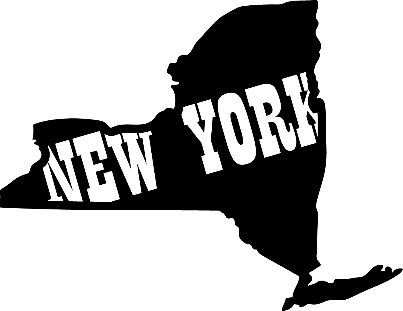 Clip Art - New York The State (1350x1041)