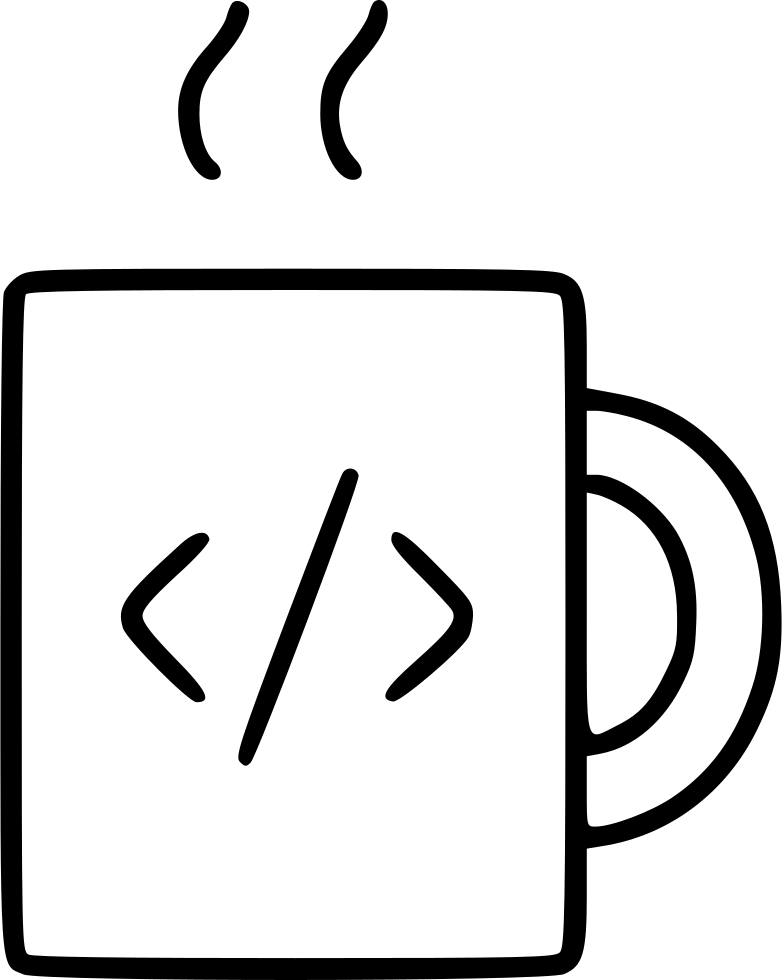 Cup Coffee Code Programming Developer Team Pause Comments - Developer File Icon Svg (782x980)
