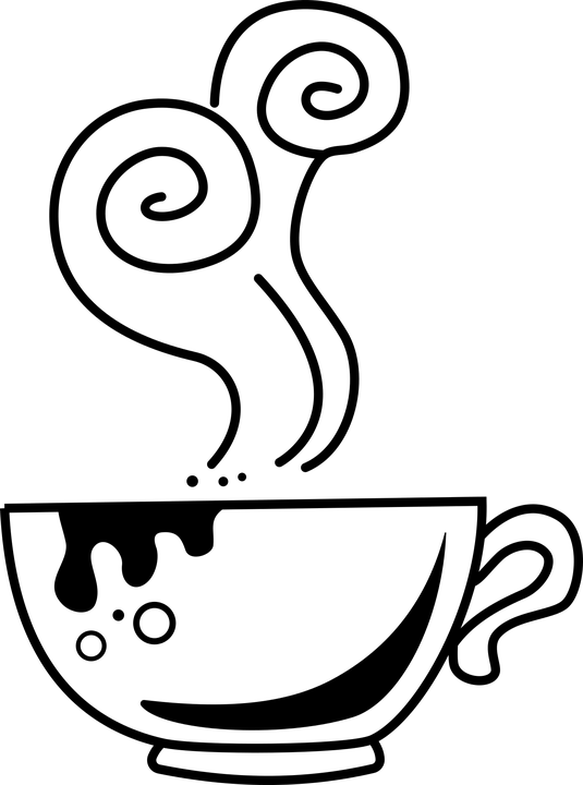 Beverage, Caffeine, Coffee, Cup, Doodle, Drink - Hand Drawn Coffee Png (535x720)