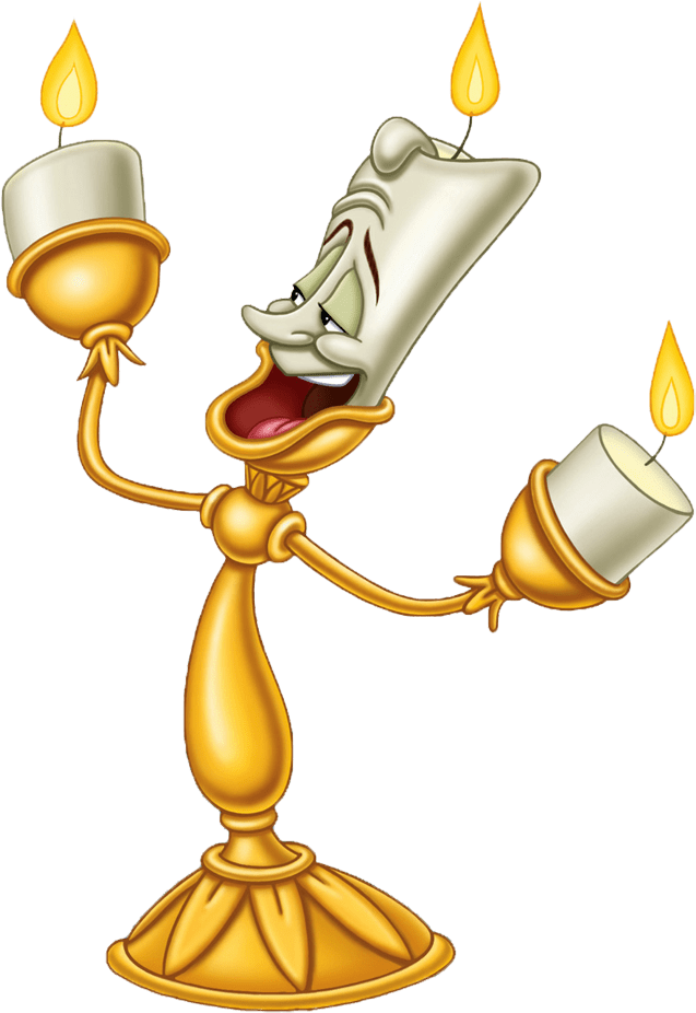 21 Best Beauty And The Beast Clipart Transparent Background - Lumiere Beauty And The Beast (672x945)