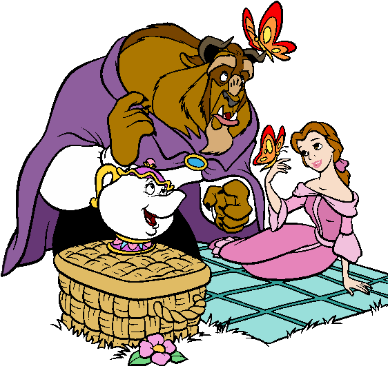 Top 82 Beauty And The Beast Clip Art - Cartoon (563x541)