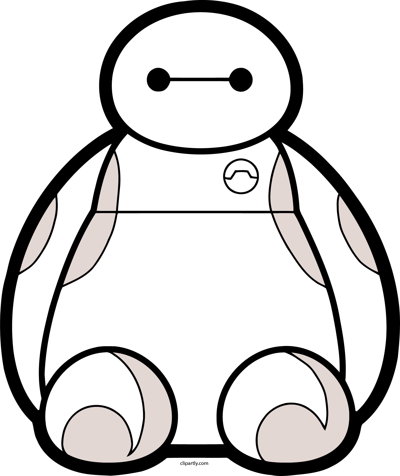 Baymax Front View Png Clipart - Baymax Art (1584x1886)