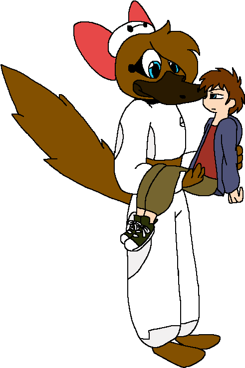 Fnaf Penny And Mike As Baymax And Hiro By Grovylefangirl1997 - Baymax (592x770)