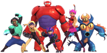 Big Hero 6 Characters In Full Armour - Big Hero 6 The Series (400x400)