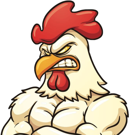 Angry Chicken Cartoon Png - Full Size PNG Clipart Images Download