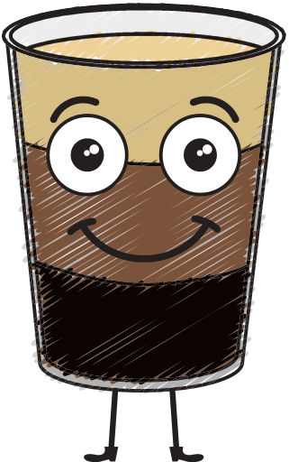 Coffee Shake Fresh Kawaii Character - Vector Graphics (550x550)