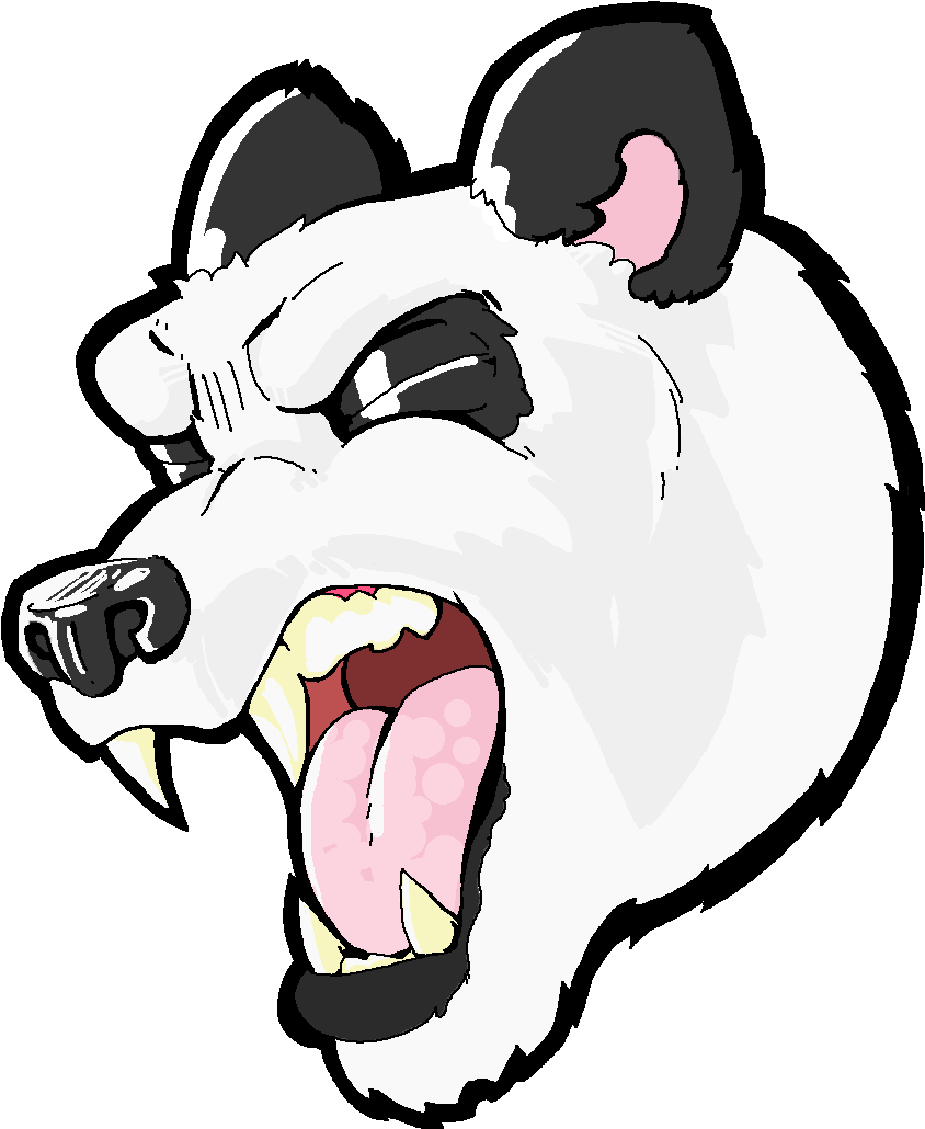 Angry Panda By Menacingchicken Angry Panda By Menacingchicken - Angry Panda Clipart (954x1106)