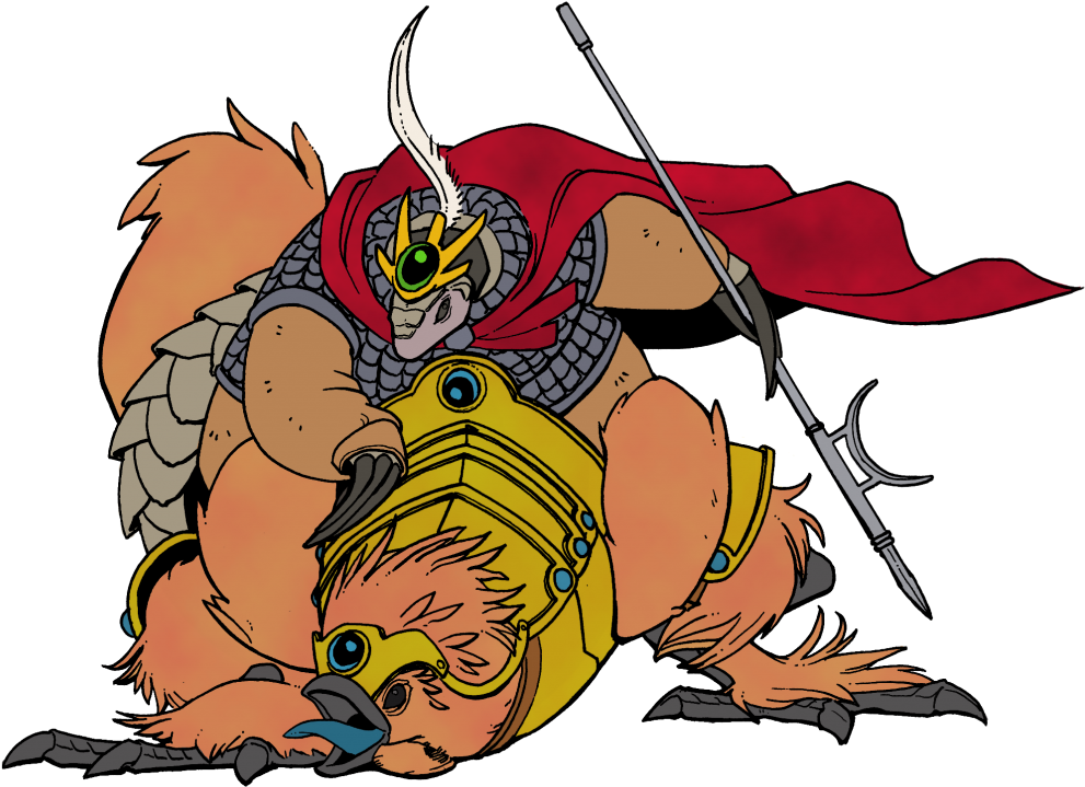 Lu Pang & Red Feathers From Chugoku Who Will Be Part - Cartoon (1024x748)