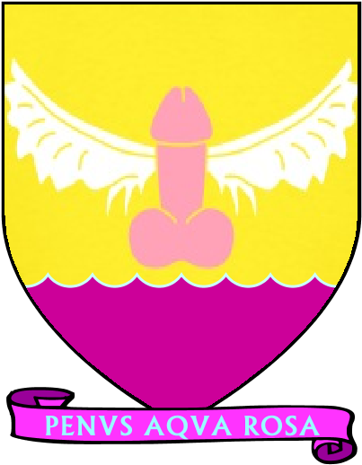 Penus Aqua Rosa - Coat Of Arms With Penis (600x600)