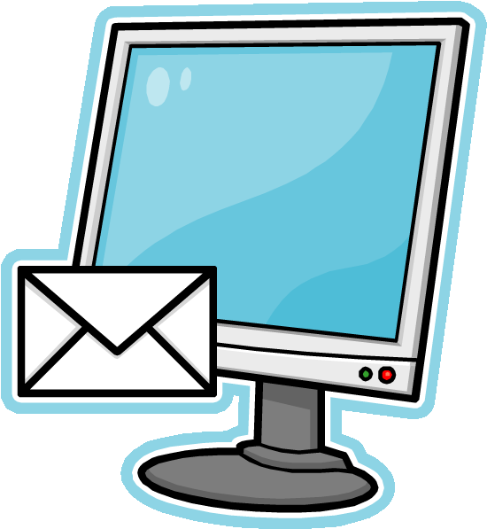 Email Clipart - Write Emails Clipart (619x615)