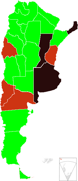 H1n1 Argentina Map - Mapa De Argentina Vector (259x600)