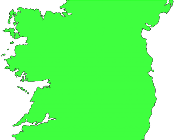 Map Clipart Ireland - Ireland Map Blue (640x480)
