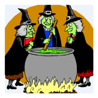 Screen 3 On Flowvella - Three Witches Macbeth Cartoon (642x413)