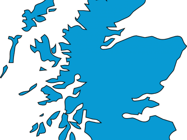 Map Clipart Scotland - Outline Map Of Scotland (640x480)