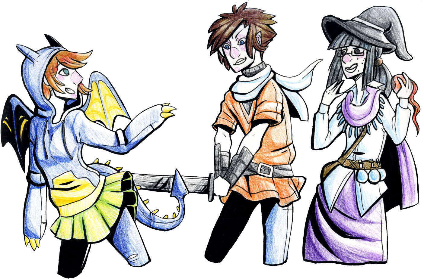 Slay The Dragon [day 29] By Celesol - Cartoon (1419x946)