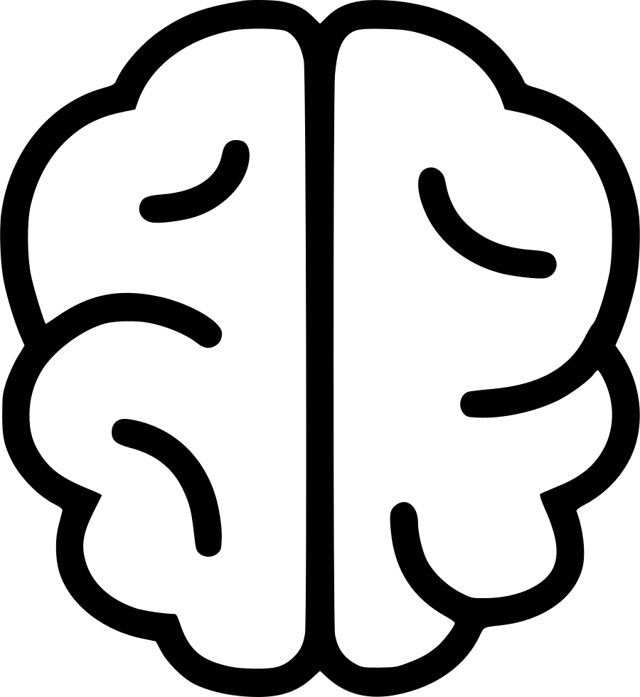Png File Svg - Easy Drawing Of A Brain (900x980)