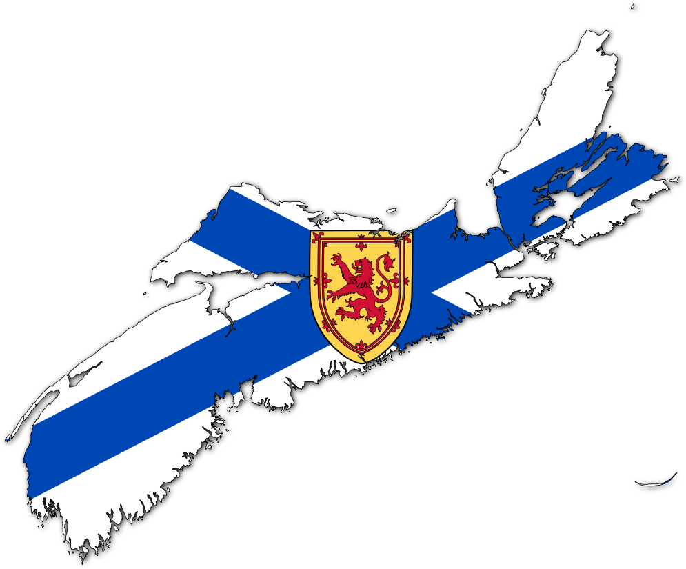 Flag-map Of Nova Scotia - Nova Scotia Flag Map (2000x1668)