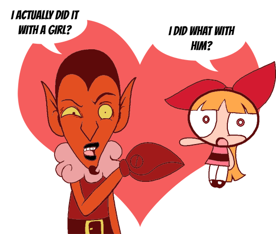 Himxblossom By Angriestangryartist - Bleedman Blossom And Him (579x476)