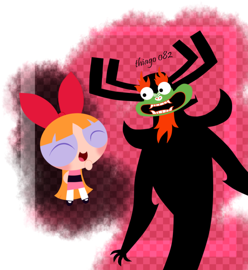 Aku And Blossom By Thiago082 - Art (864x925)