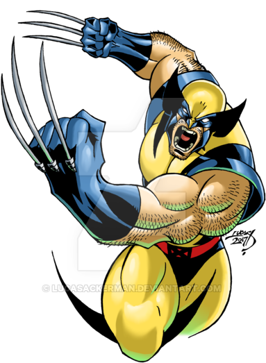 Wolverine 2017 Colored - Unisex (400x537)
