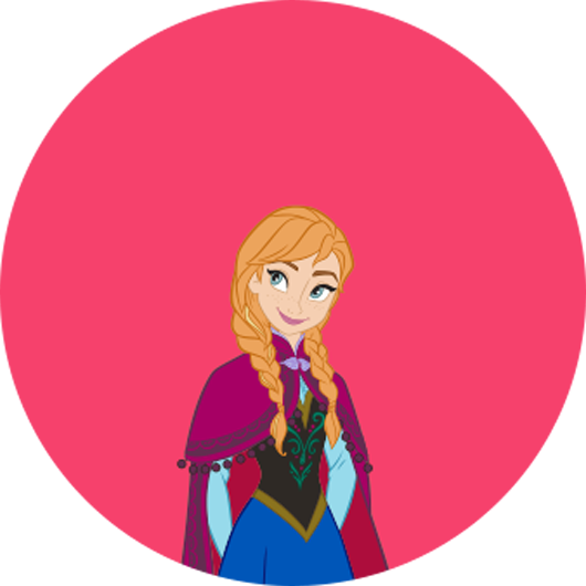 Anna - Style A - Přívěšek Ledové Království / Frozen (530x530)
