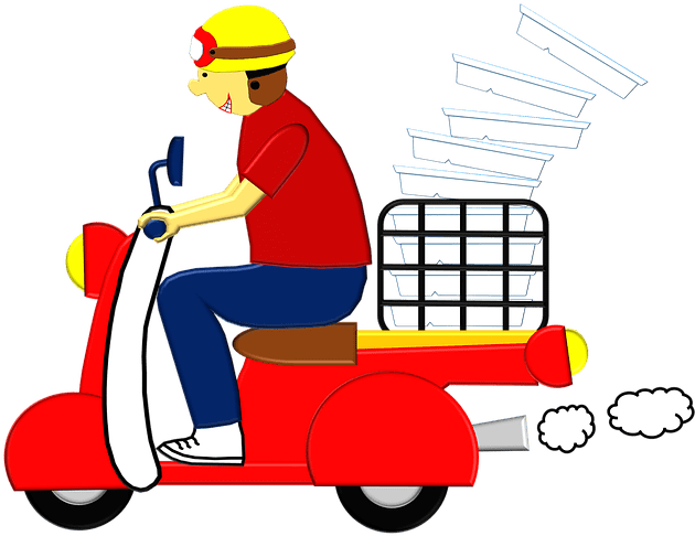 150 Delivery Rider Hiring In Saudi Arabia - Delivery Man On Motorcycle (640x504)