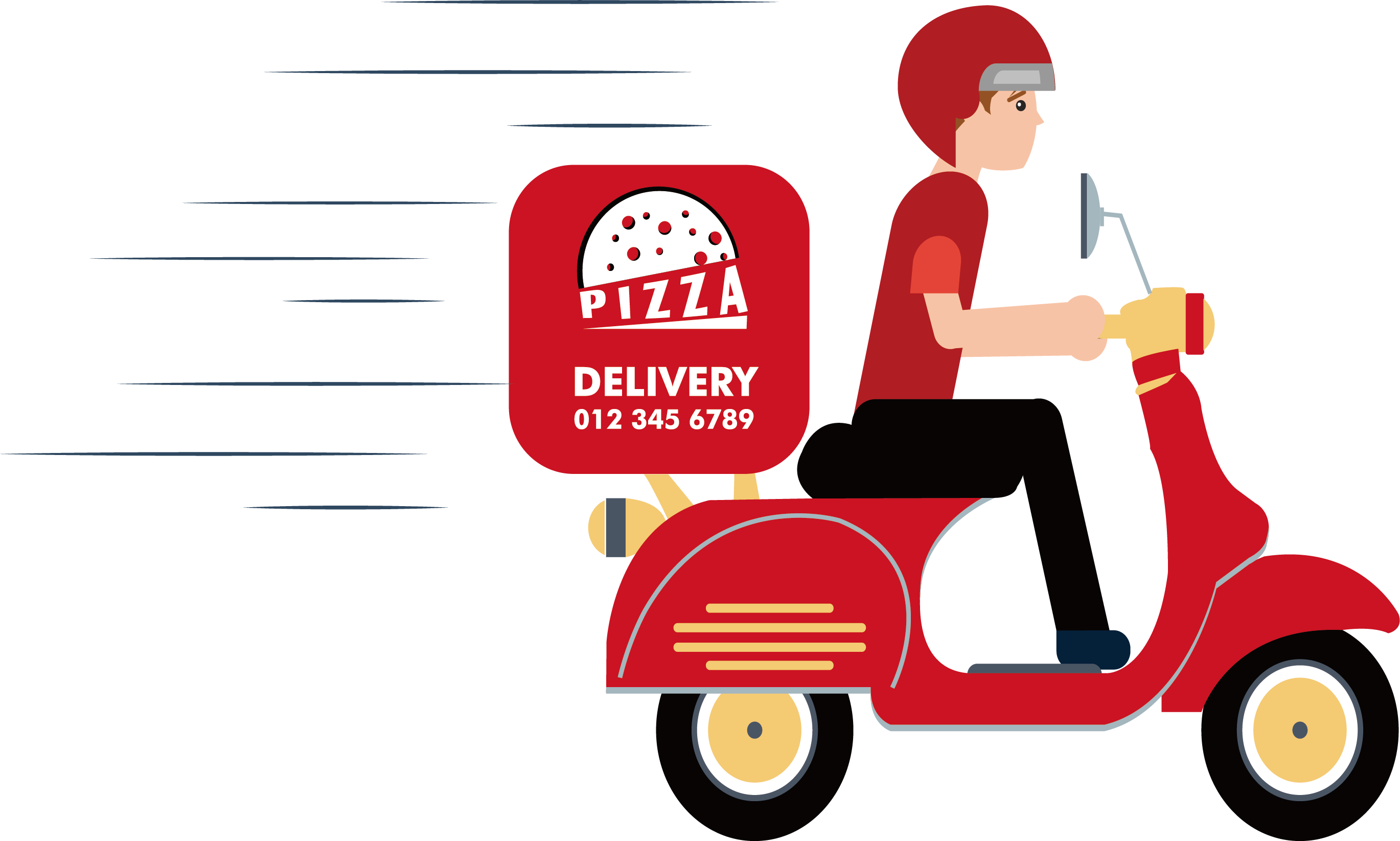 Pizza Shop Delivery 2739*1645 Transprent Png Free Download - Take-out (2739x1645)