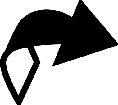Redo Arrow Icon Black Redo Arrow Arrow Arr - ไอคอน ลูก ศร สี ดำ (380x340)