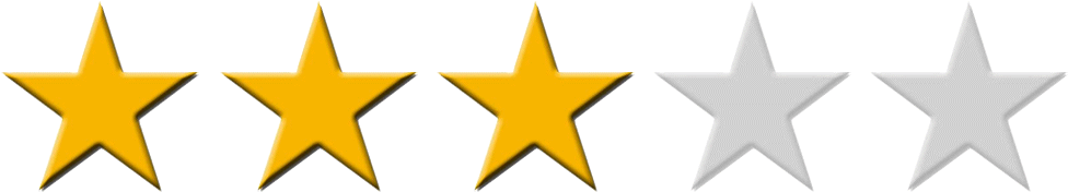 3 Star Reviews - Five Stars Rating (1000x200)