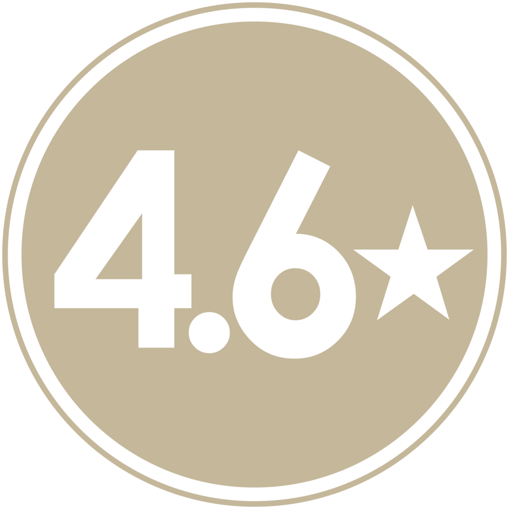 6 Out Of 5 Star Average Rating - Circle (1000x1000)