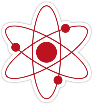 Big Bang Theory Atom Symbol For Kids - Big Bang Theory Atom (375x360)
