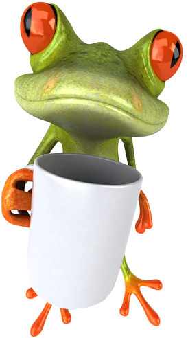 3 D Frog - Good Morning Frog Tea (276x500)