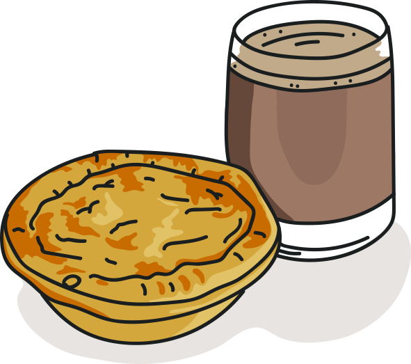 Mince Pie And Chocolate Milk - Mince Pie And Chocolate Milk (591x523)