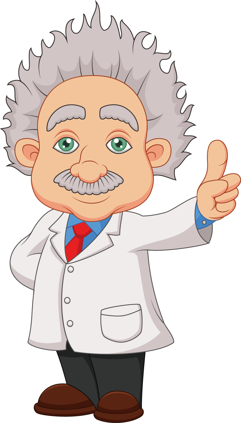 Albert Einstein Memorial Cartoon Mathematician Clip - Scientists Png (940x1649)